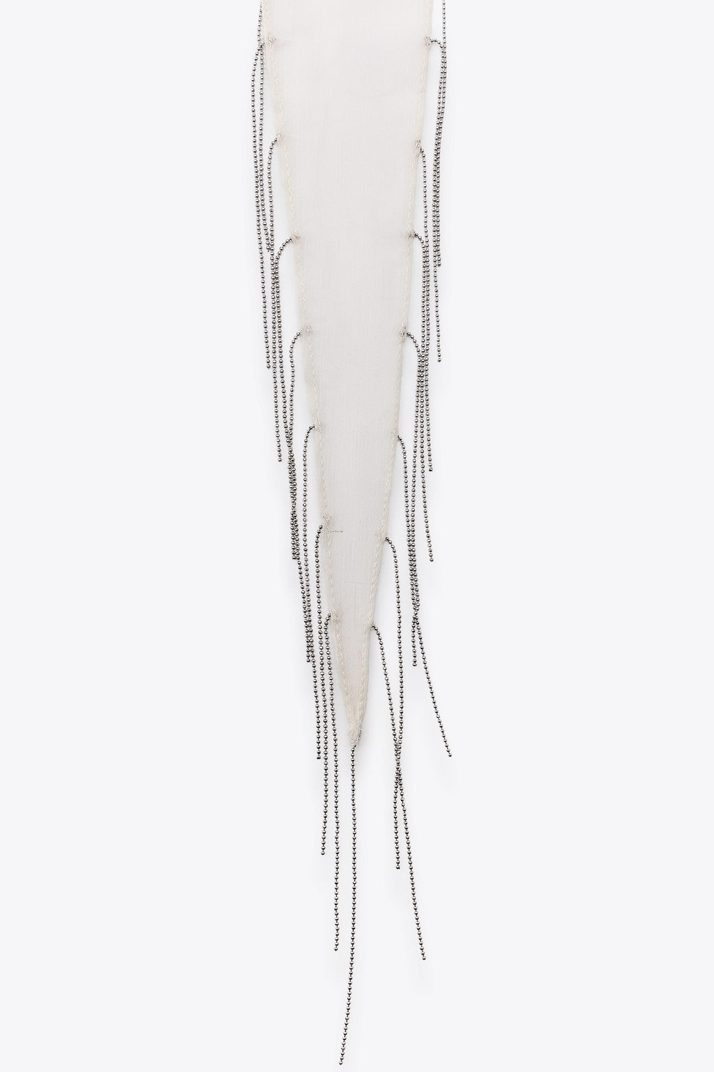 BEADED FRINGE SCARF - Zara фото 3