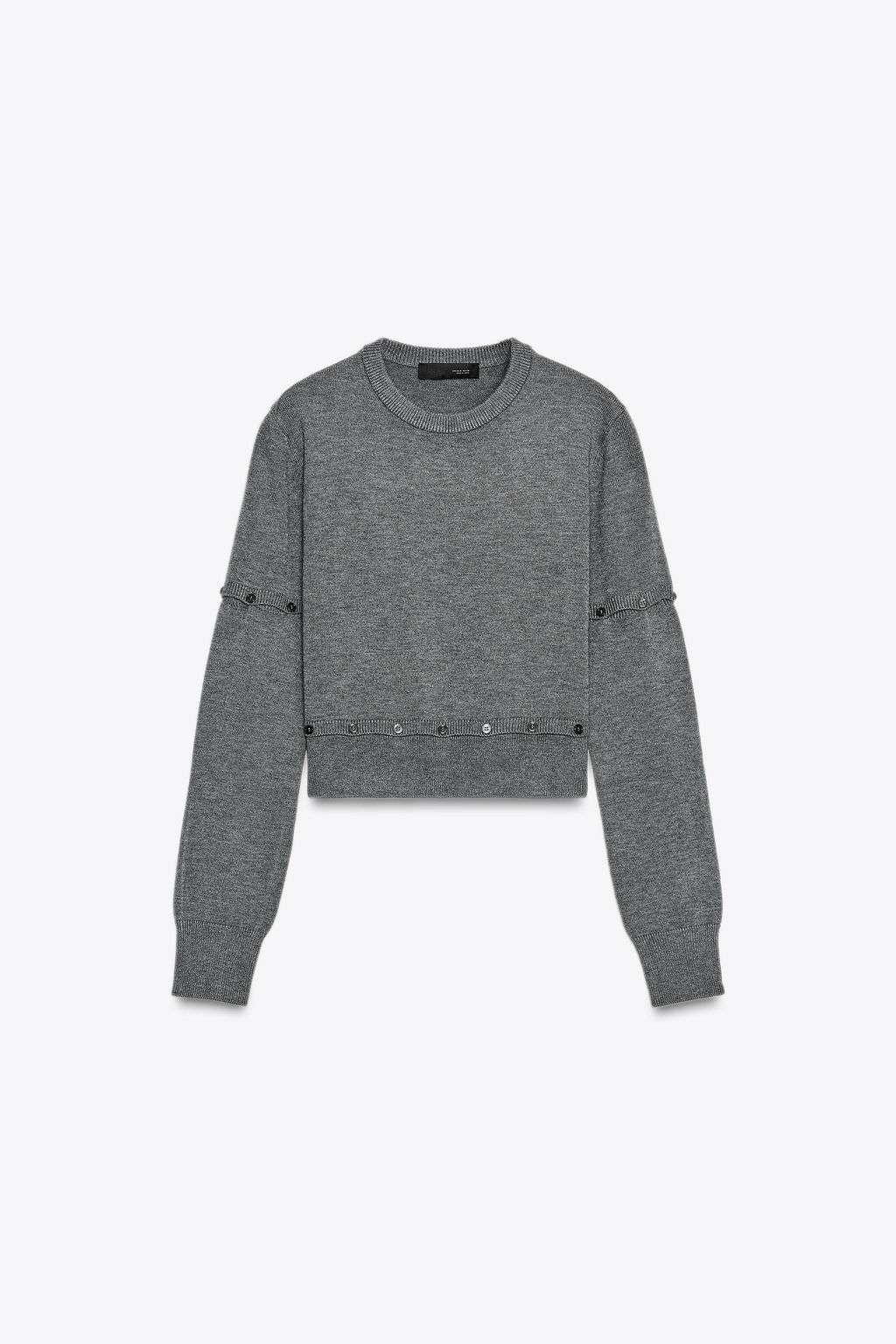 KNITTED SWEATER WITH DETACHABLE BUTTONS - Zara фото 7