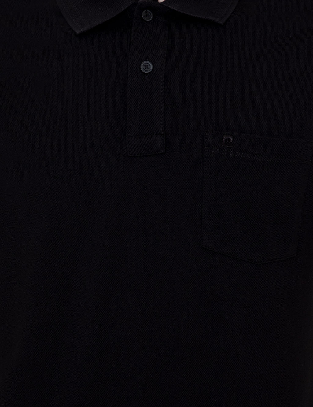 Siyah Regular Fit Polo Yaka Basic Ti__rt