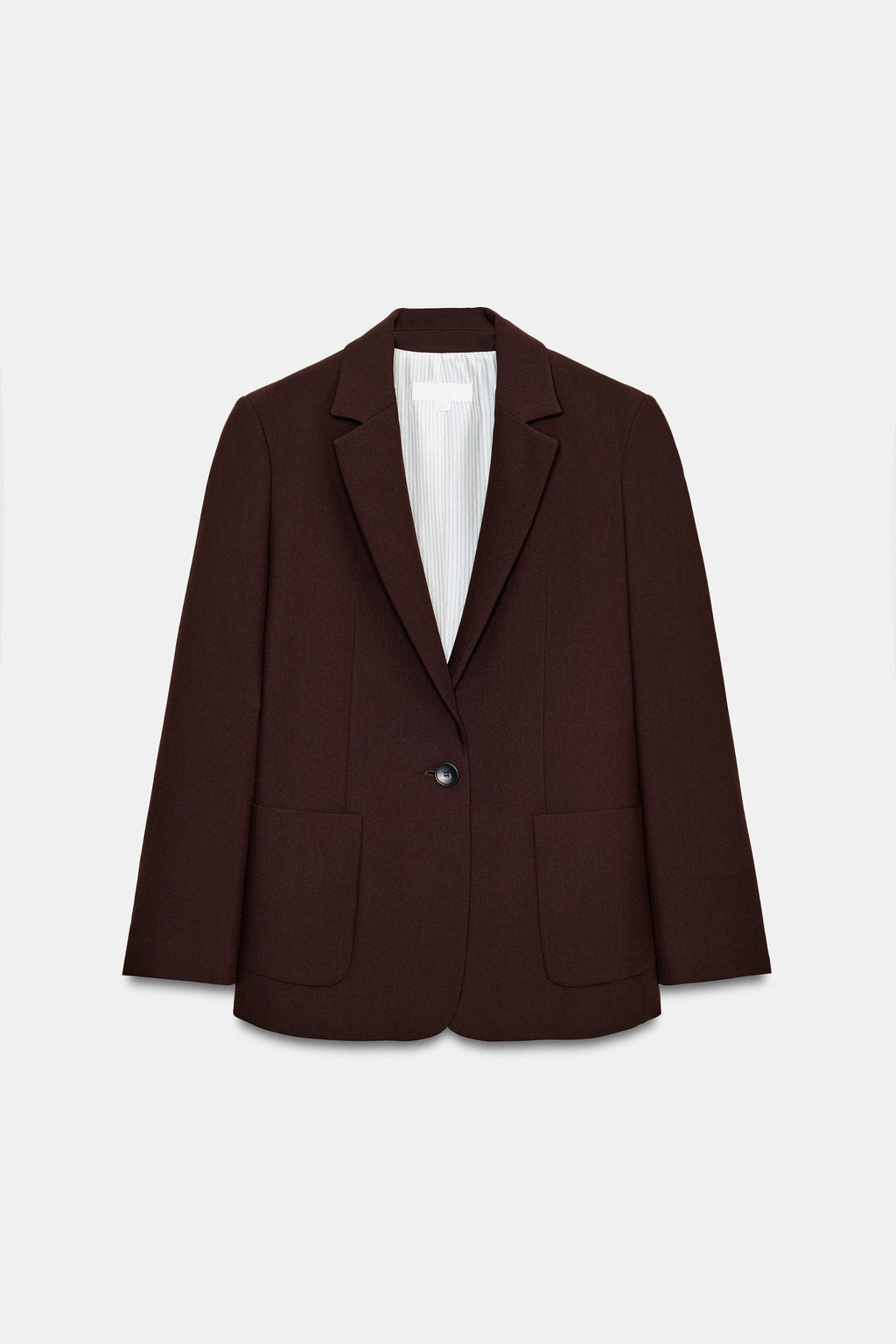 BLAZER RECTA HOMBRERAS / Marr?n claro - Zara фото 9