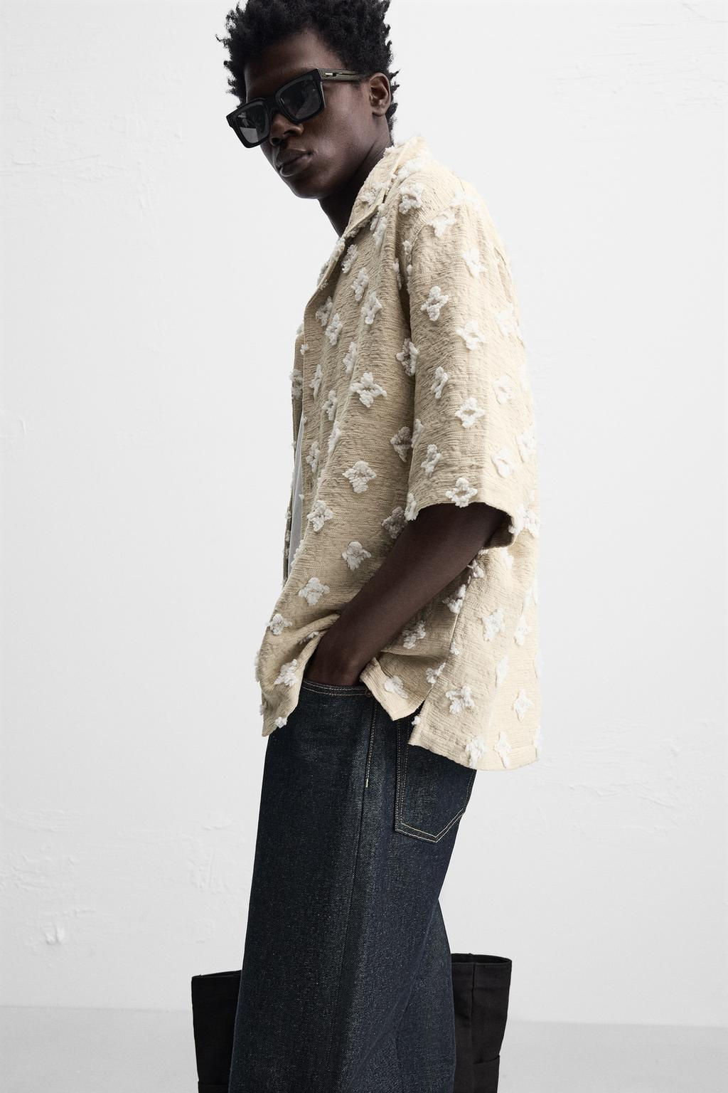 TEXTURED JACQUARD SHIRT - Zara фото 6