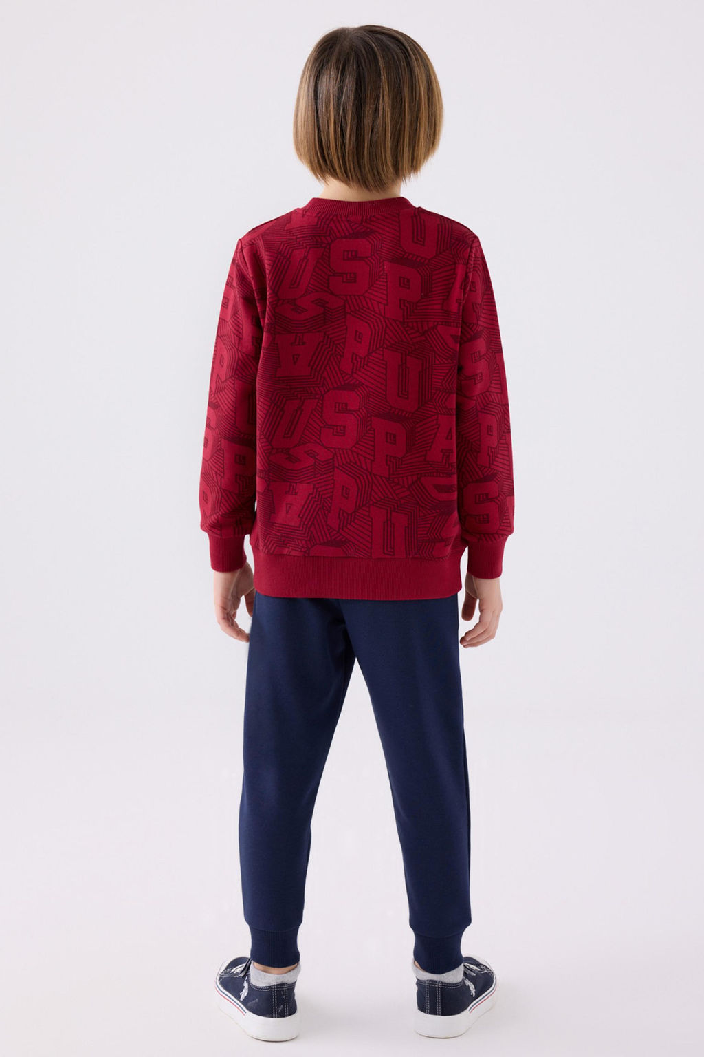 Бордово-красный пижамный комплект для мальчика Неожиданная скидка в корзине - U.s. polo assn фото 4