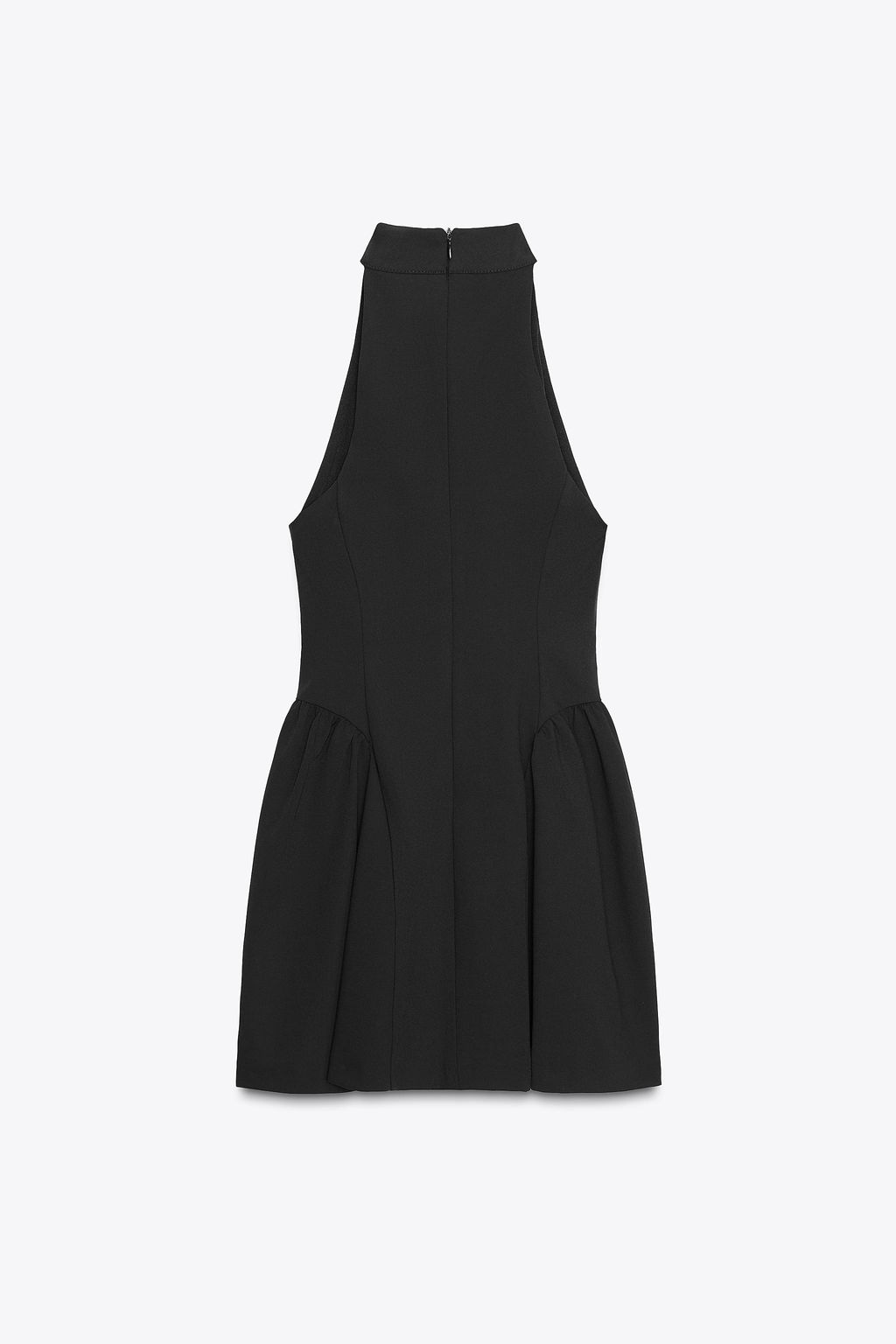 HALTERNECK PLEATED SHORT DRESS - Zara фото 6