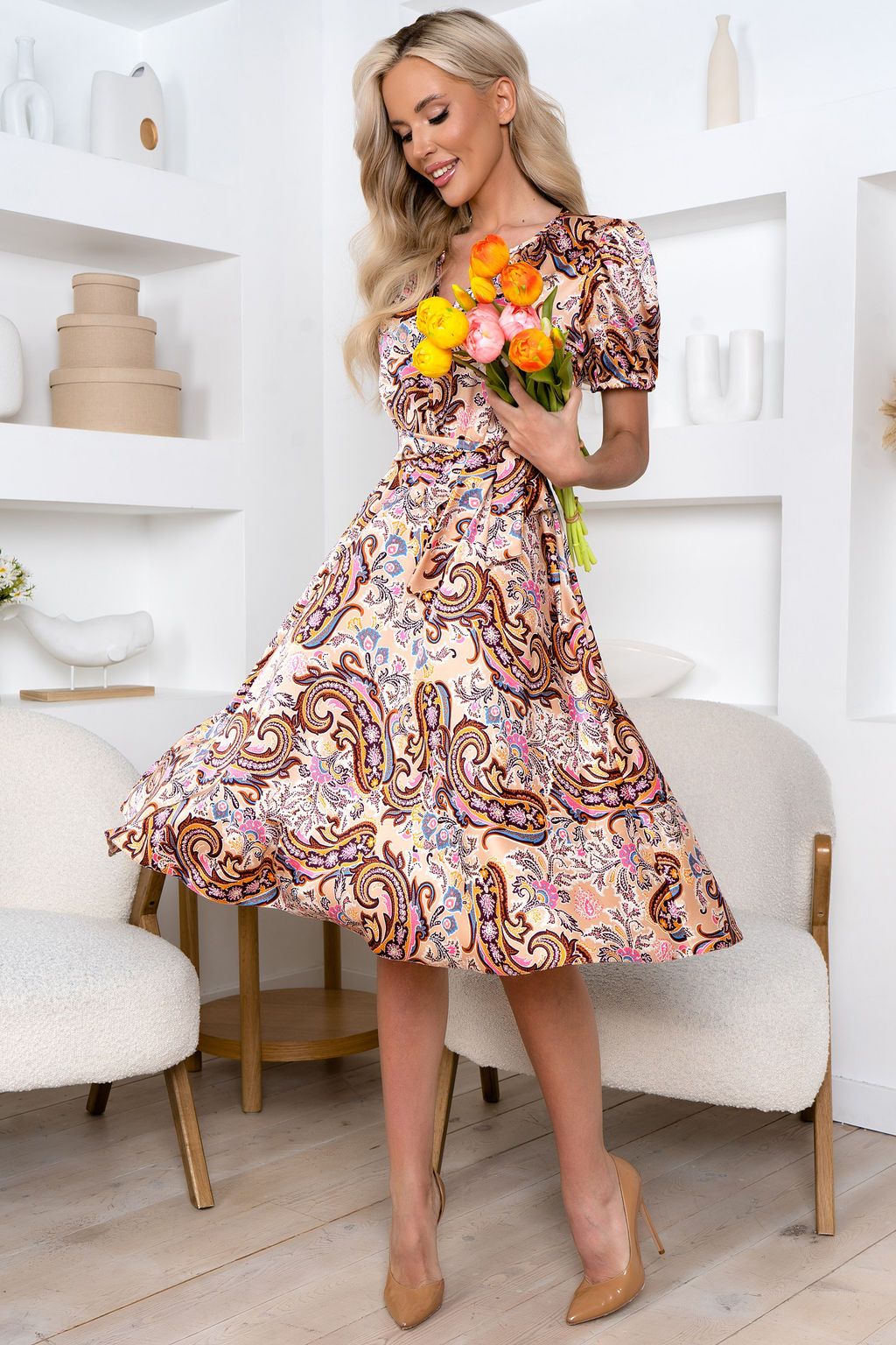 Платье Open Style 6798 мультиколор