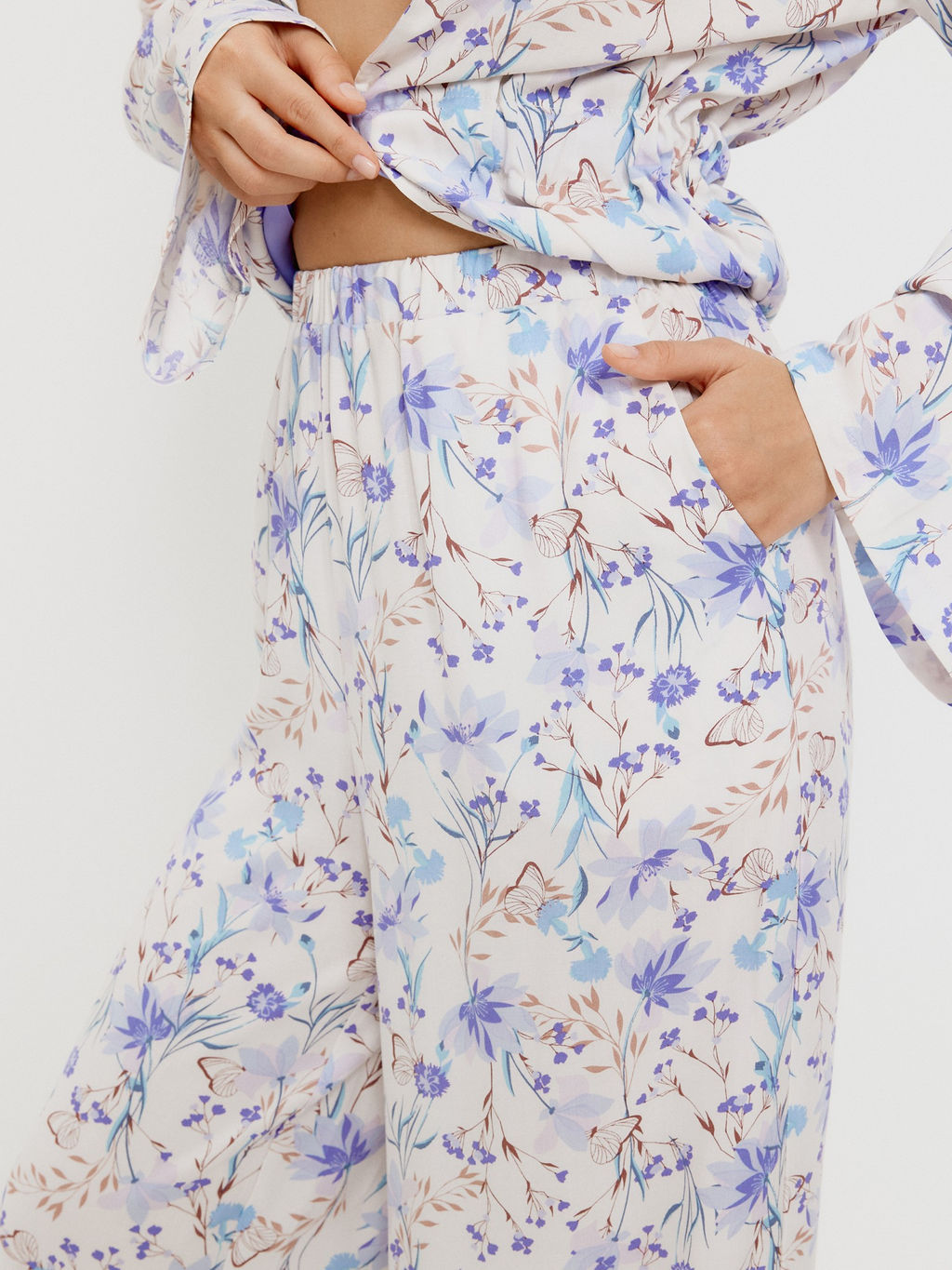 31200160059 Брюки жен. Anouk белый принт - Infinity Lingerie фото 4