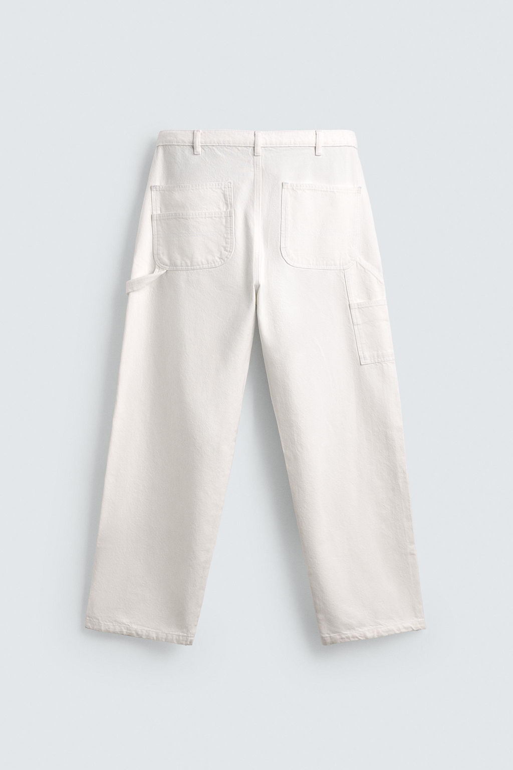 PANTAL?N BOLSILLO CARPINTERO AARON LEVINE X ZARA / Blanco  фото 7