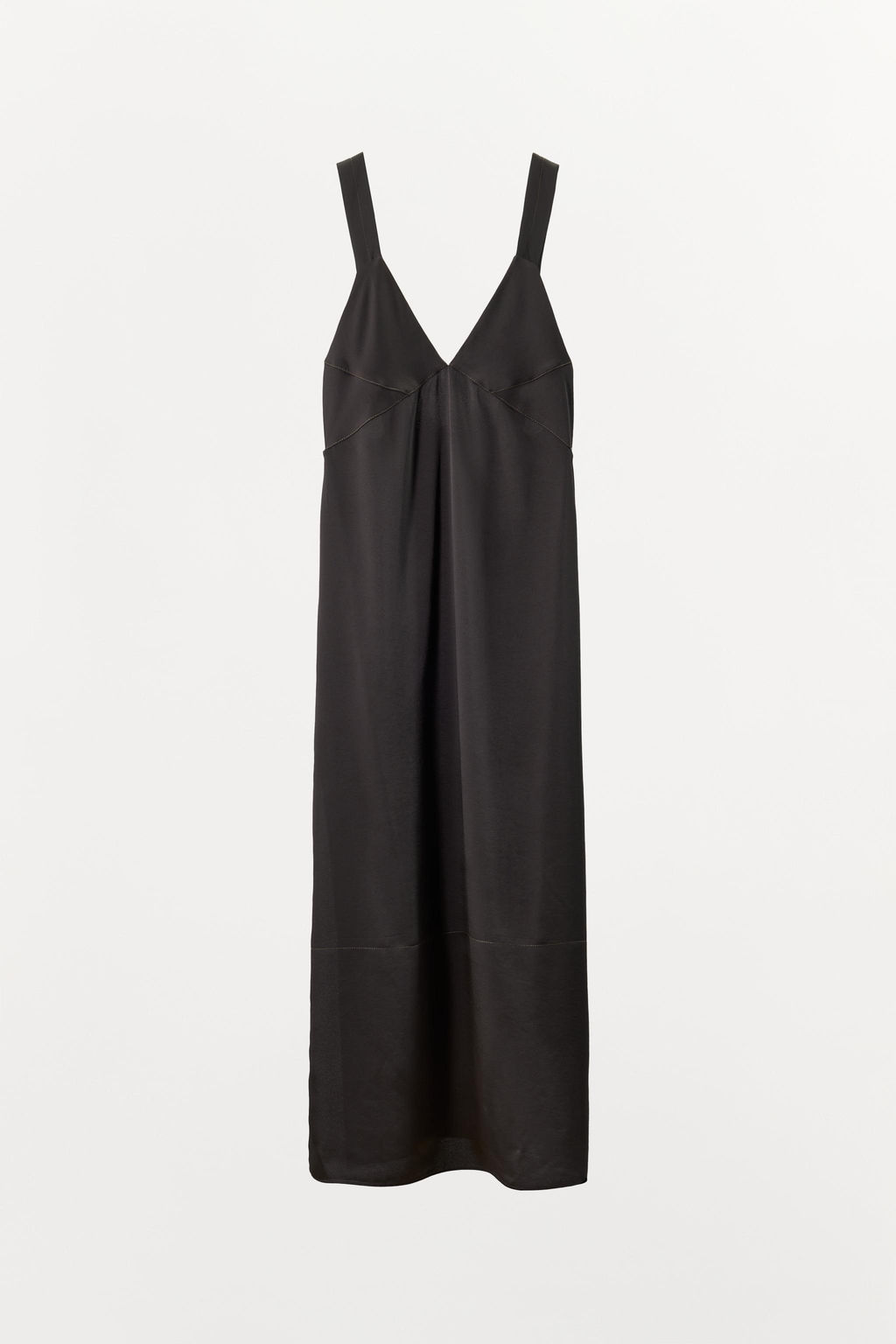 CONTRAST SEAM SATIN DRESS - Zara фото 5