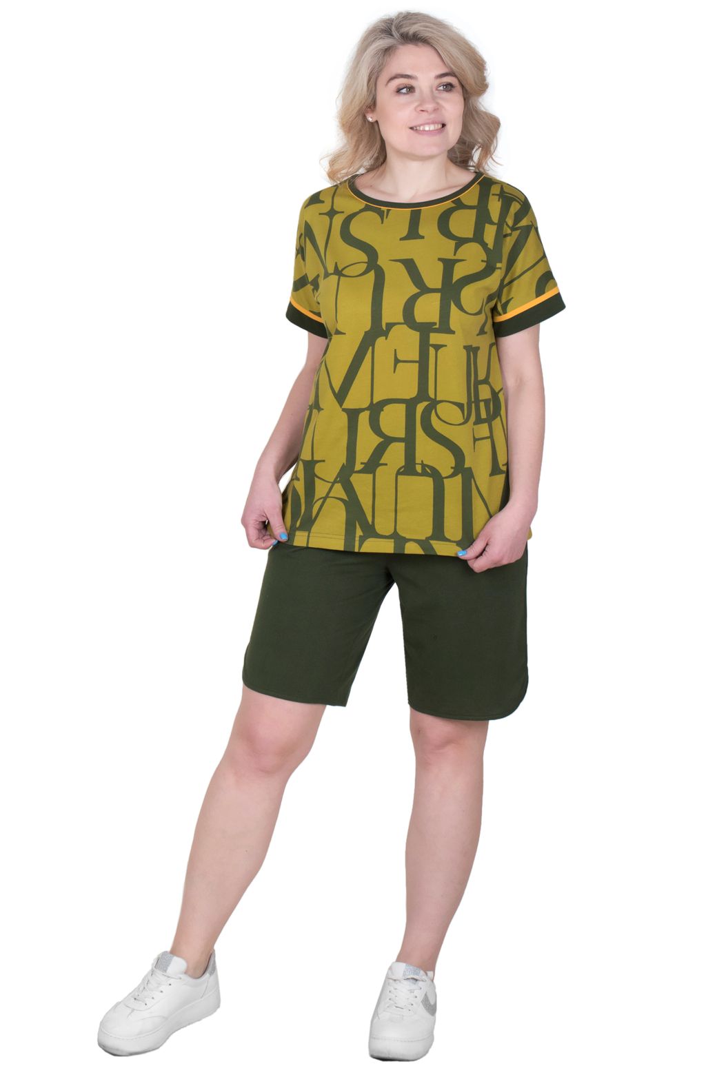 Костюм Алфавит К-298 (46-64) кулирка - Лотос фото 3