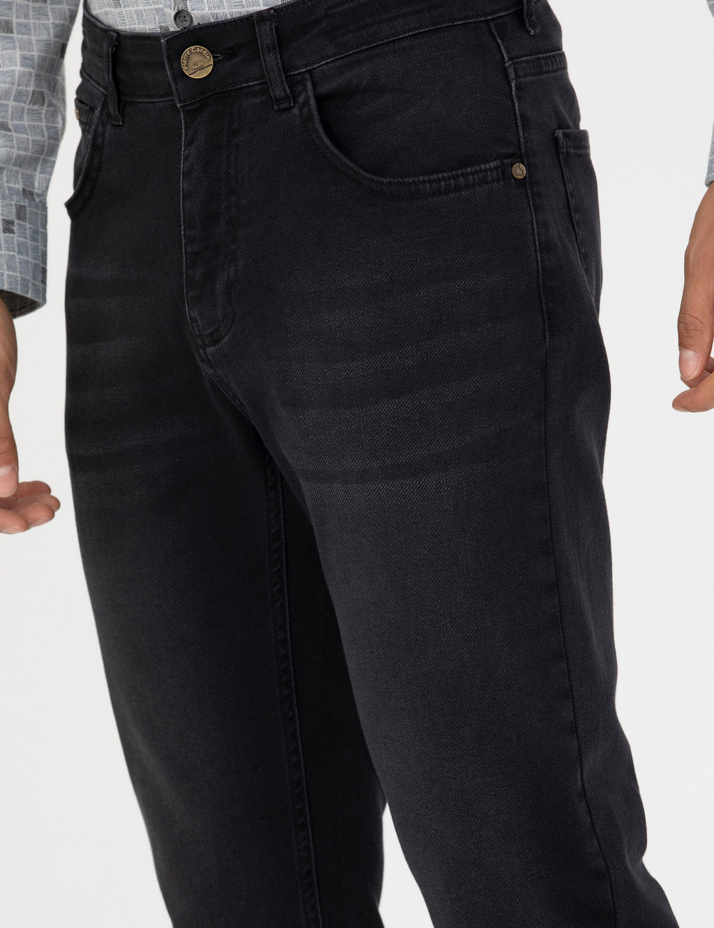 Siyah Slim Fit Jean Pantolon