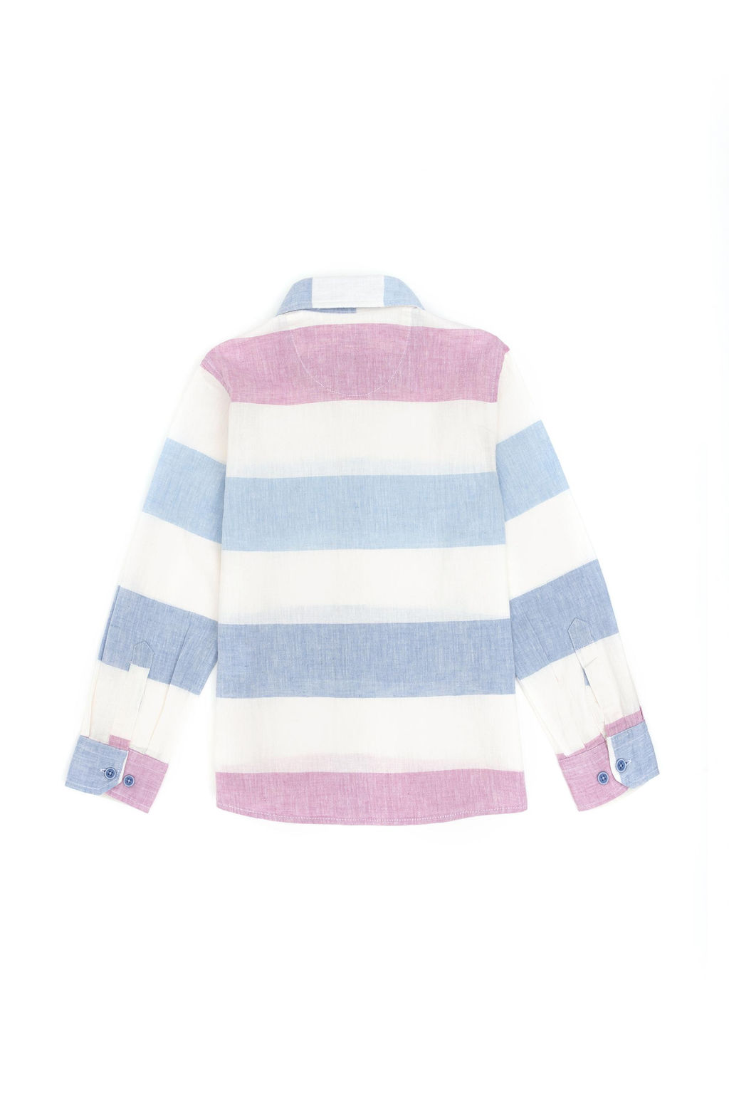 Темно-синяя рубашка с длинным рукавом для мальчика - U.s. polo assn фото 3