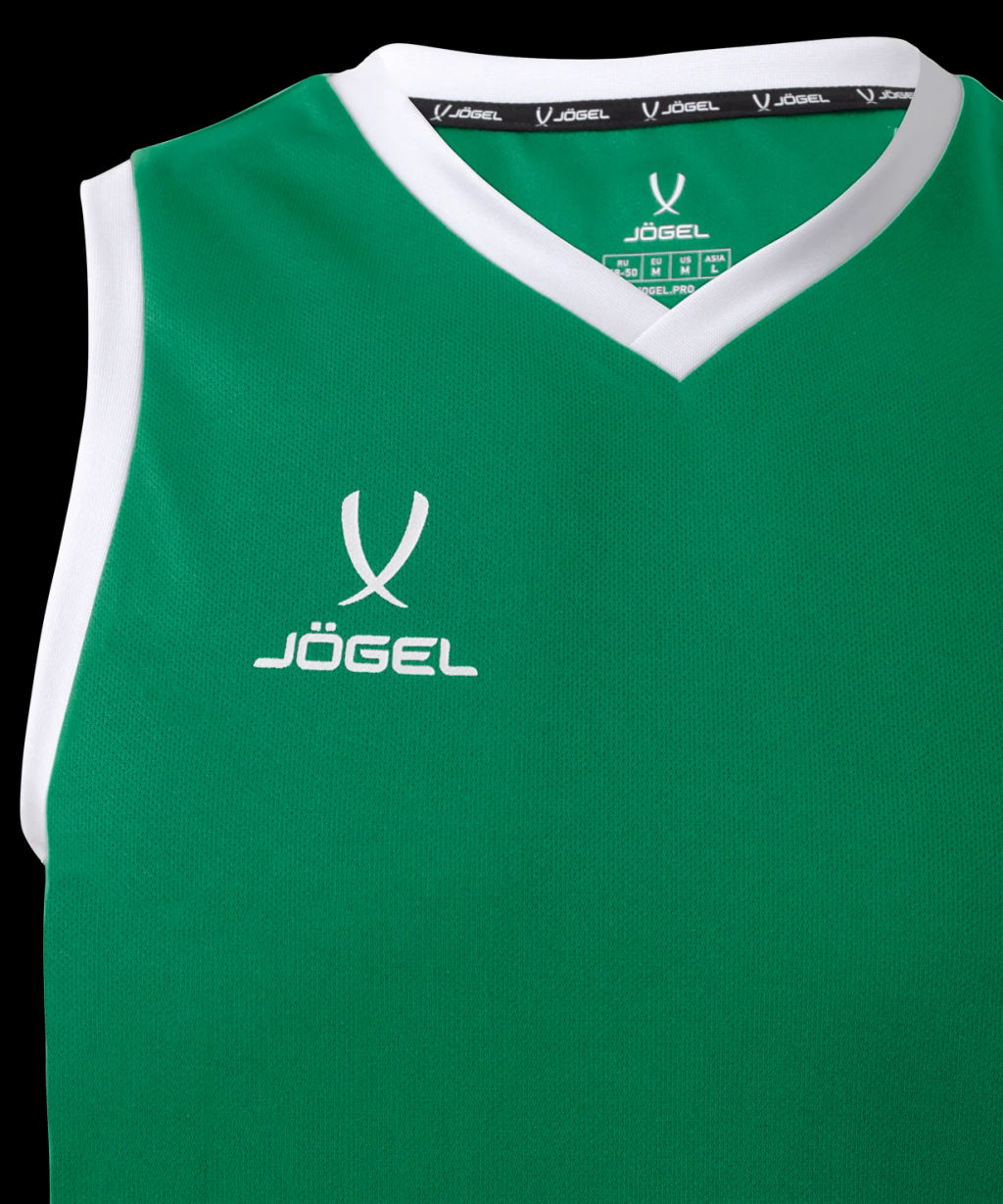 Майка баскетбольная JOGEL CAMP Basic, зеленый, детский