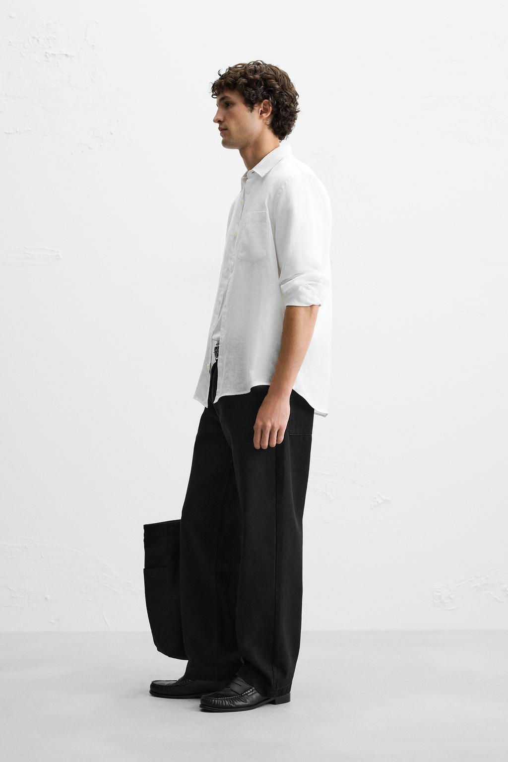 100% LINEN SHIRT - Zara фото 5