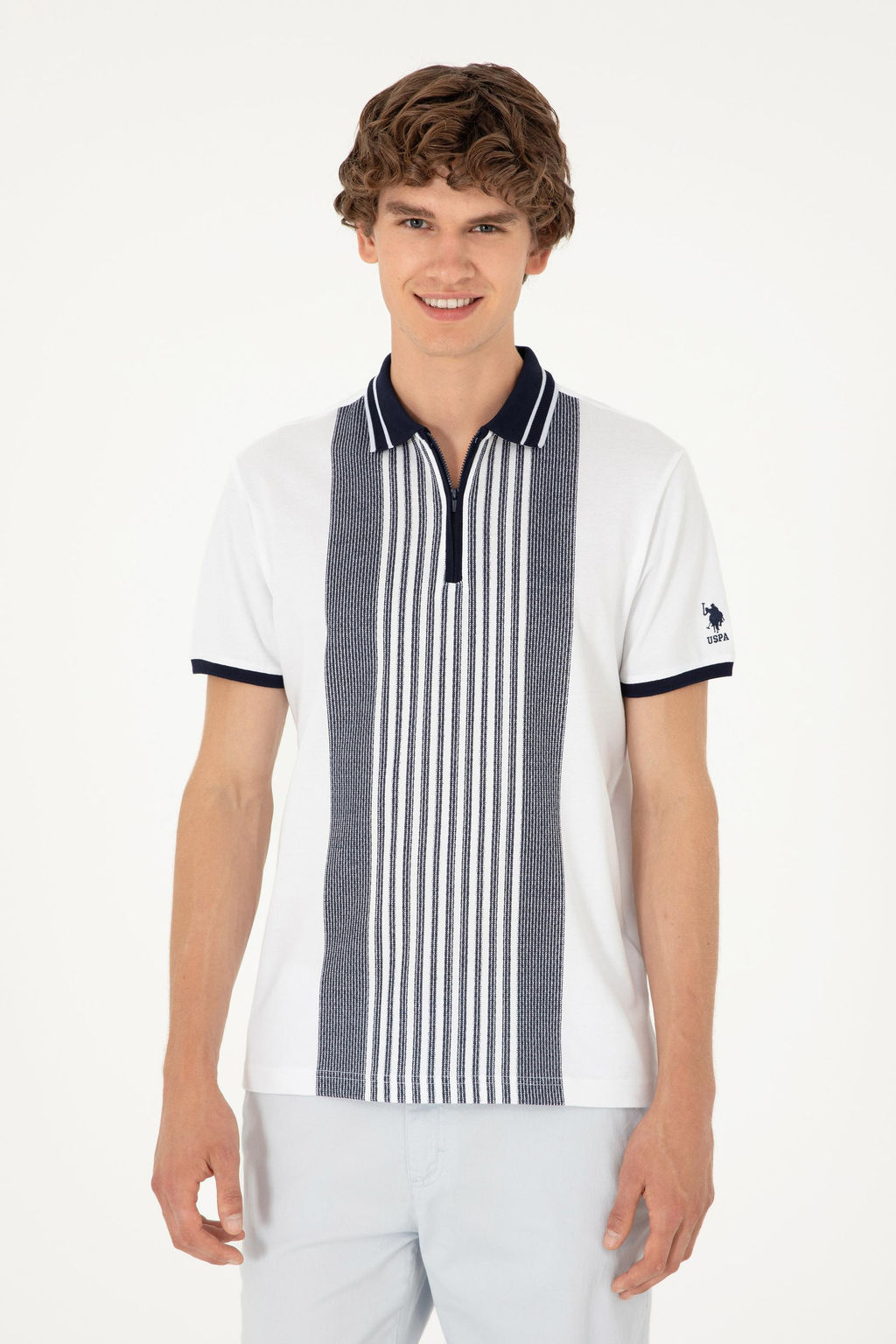 Мужская белая футболка Неожиданная скидка в корзине - U.s. polo assn фото 10