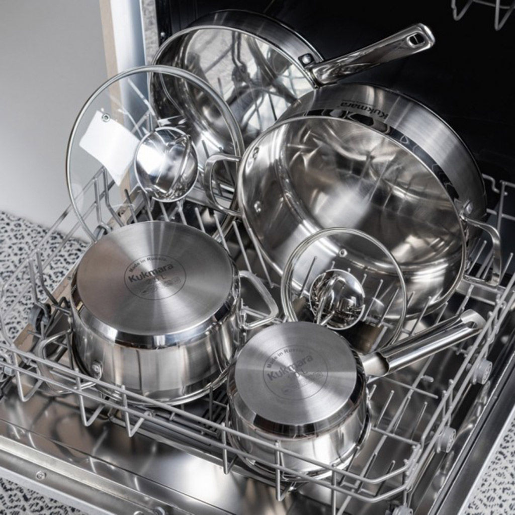 Кастрюля из нержавеющей стали Orion 1л, д14см, h14,5см, s0,05см, дно д12см s0,8мм, стеклянная крышка с пароотводом, мерная шкала (Россия) Подходит для всех видов плит, включая индукционную. - Домашняя мода фото 3