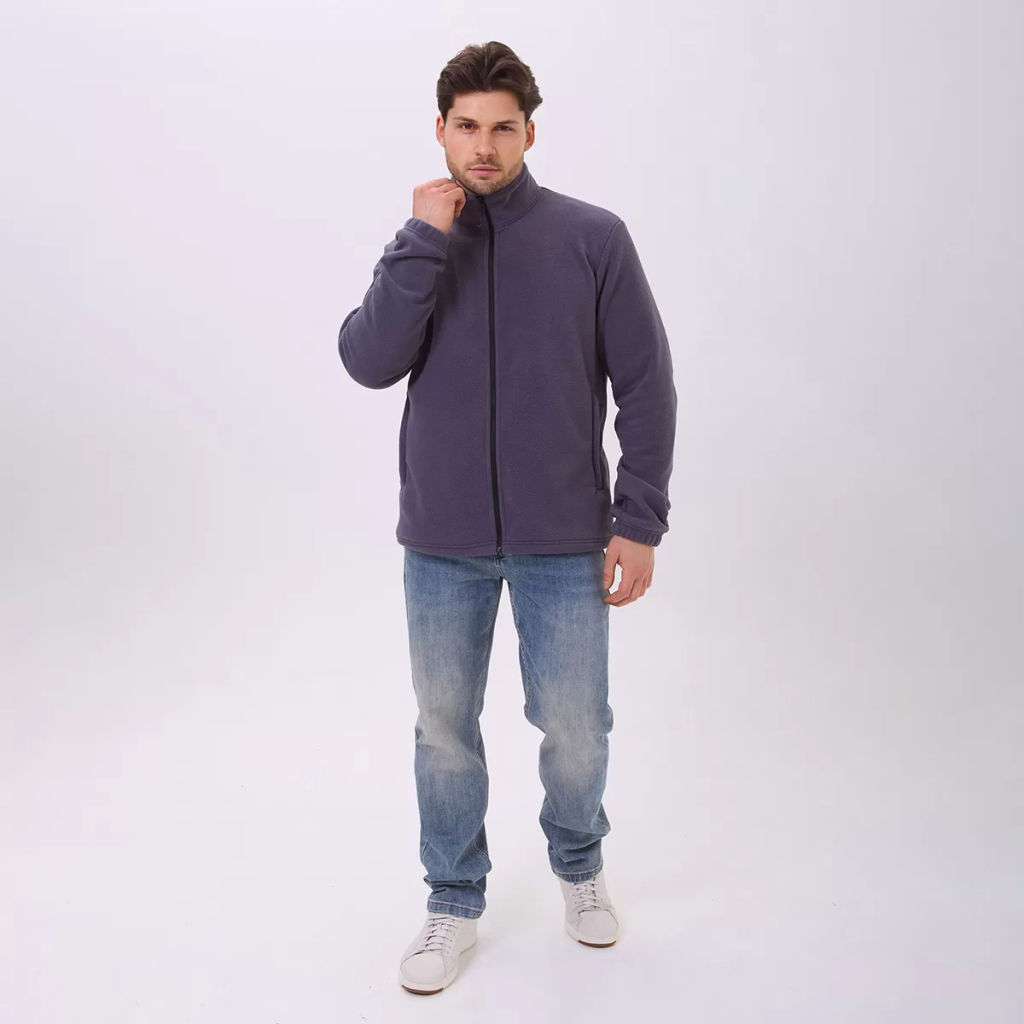 RODOS Толстовка на молнии мужская флис М-321 Синий  фото 48