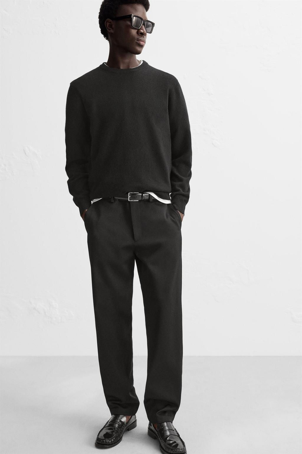COTTON - WOOL TROUSERS - Zara фото 6