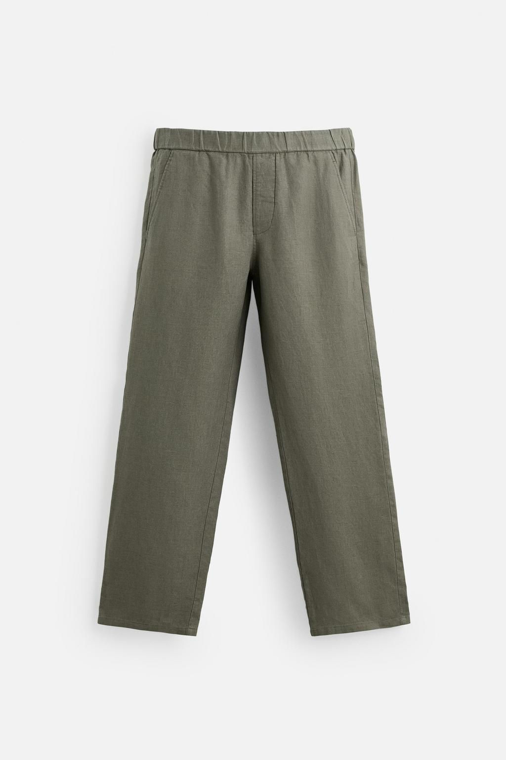 100% LINEN TROUSERS - Zara фото 11