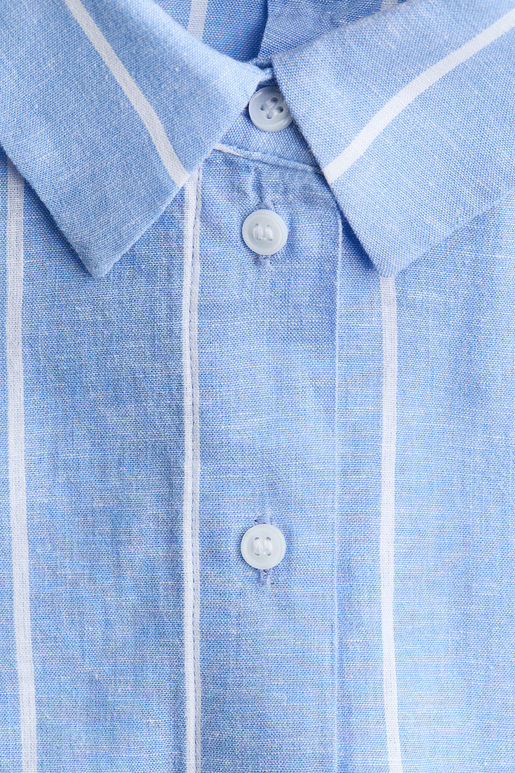 Camisa oversize en mezcla de lino - H&m фото 9