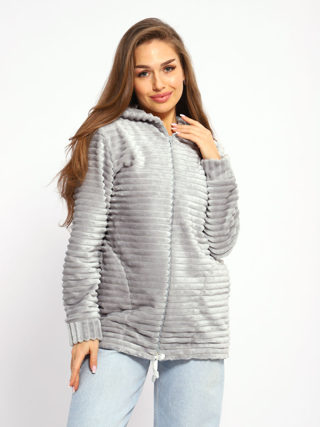 Толстовка женская 6-204 из велсофта - Новое кимоно фото 29