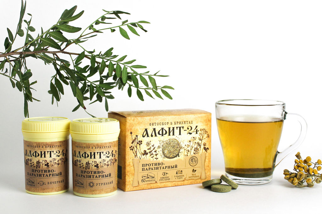 Алфит-24 Противопаразитарный БАД в брикетах Алфит 1206