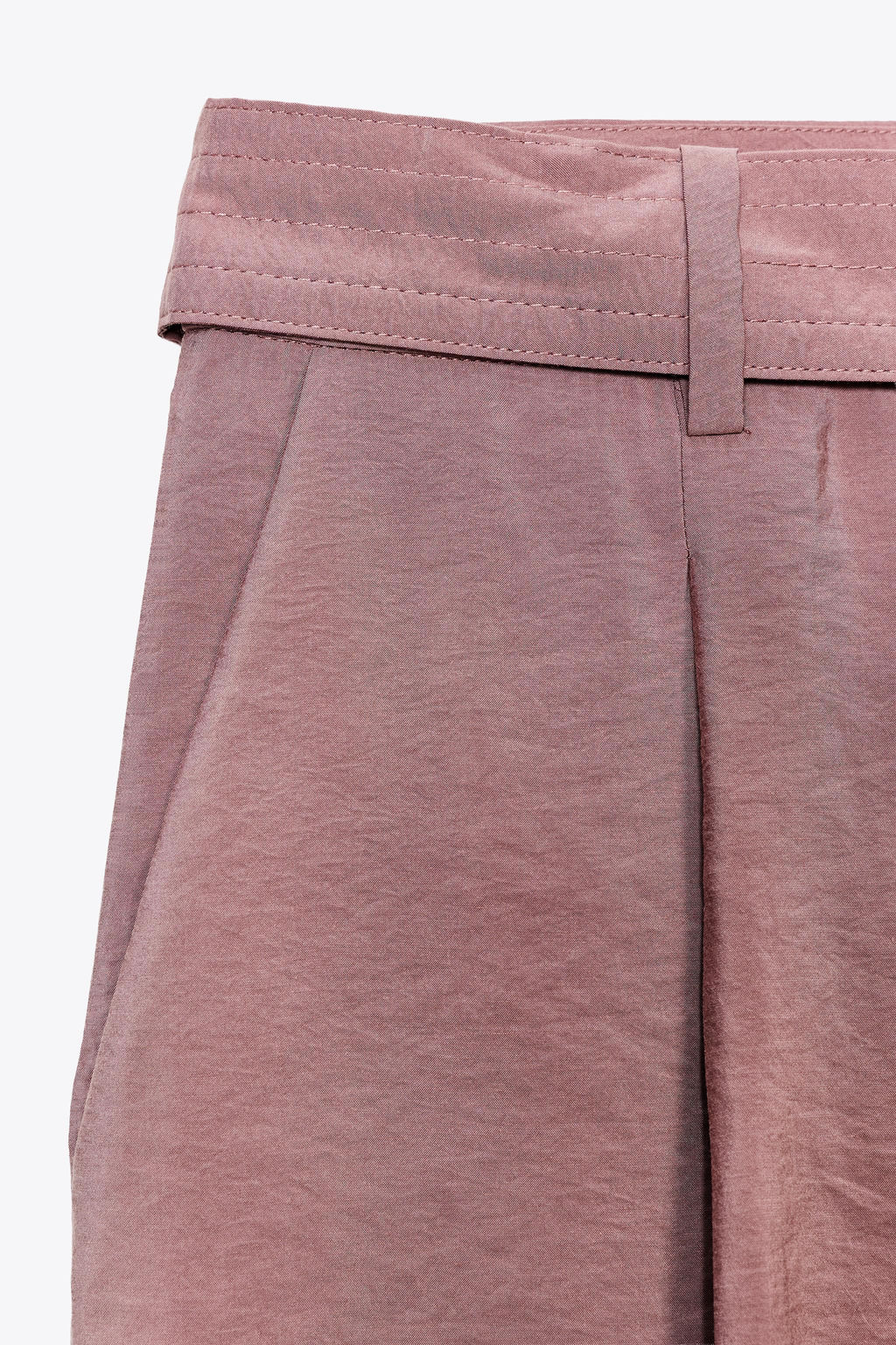 FLOWING WIDE-LEG TROUSERS WITH BELT - Zara фото 14
