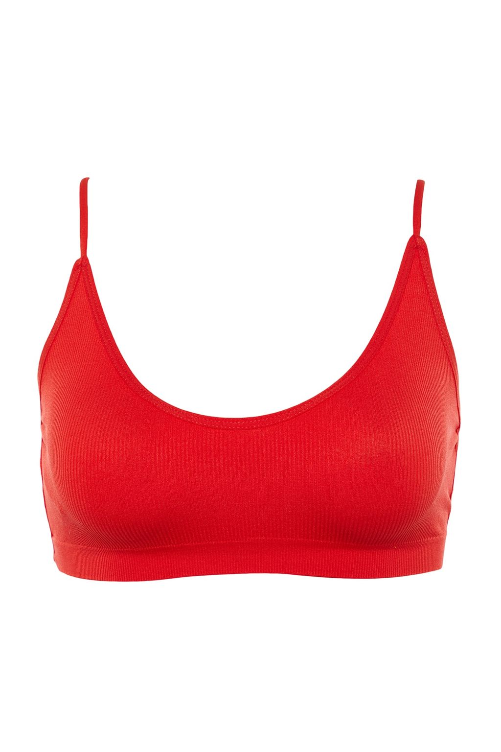 TRENDYOLMILLA Siyah Seamless/Dikissiz Ip Ask?l? S?rt Detayl? Balensiz Kaps?z Bralette Orme Sutyen THMAW23SU00130  фото 15