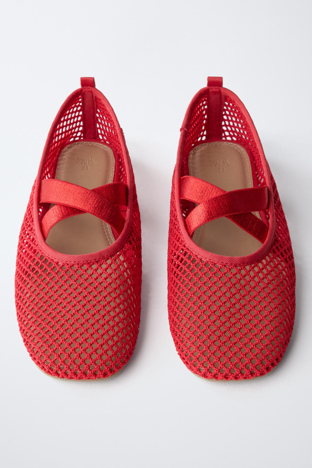 MESH BALLET FLATS - Zara фото 4