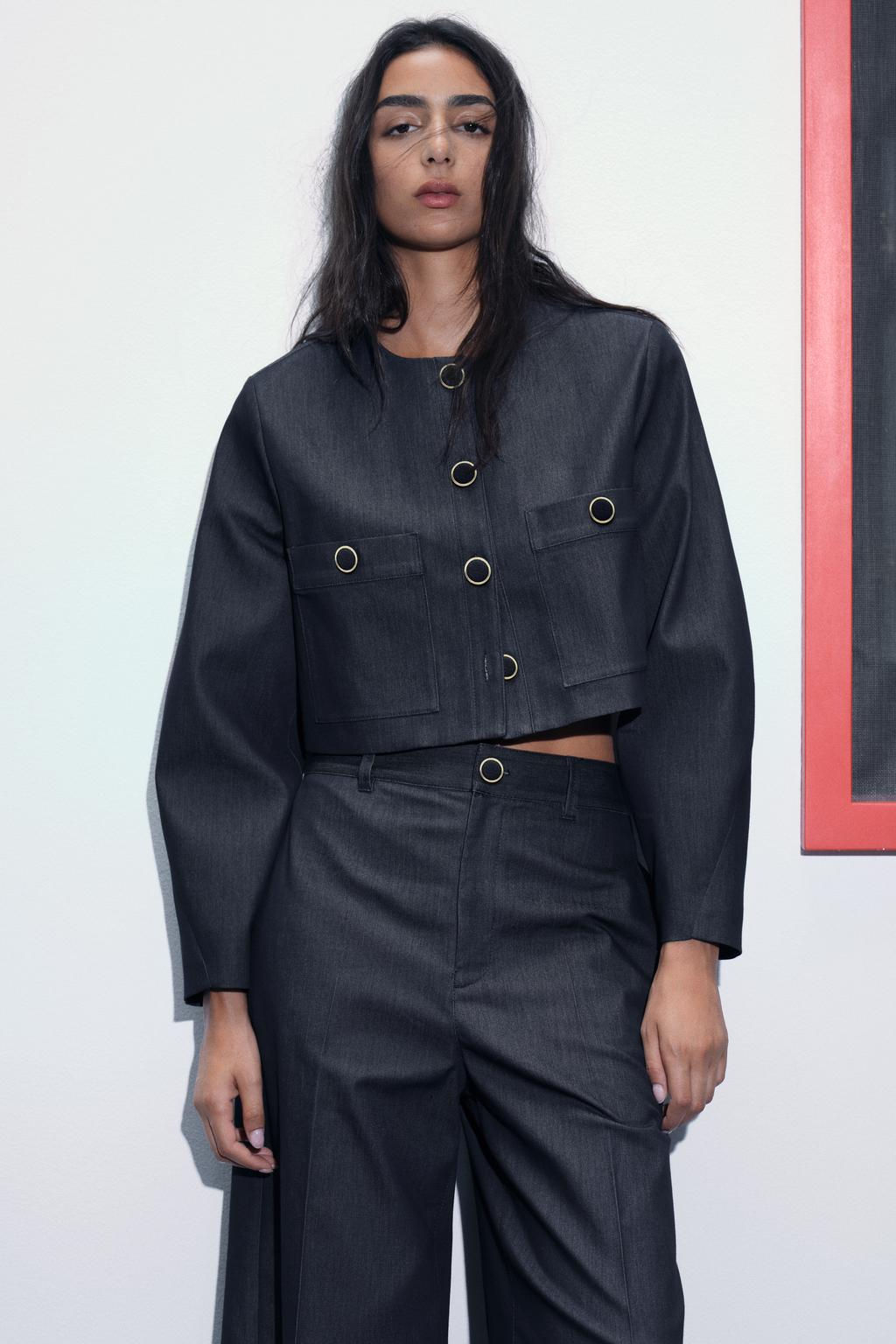 HIGH-WAIST CULOTTE TROUSERS - Zara фото 2