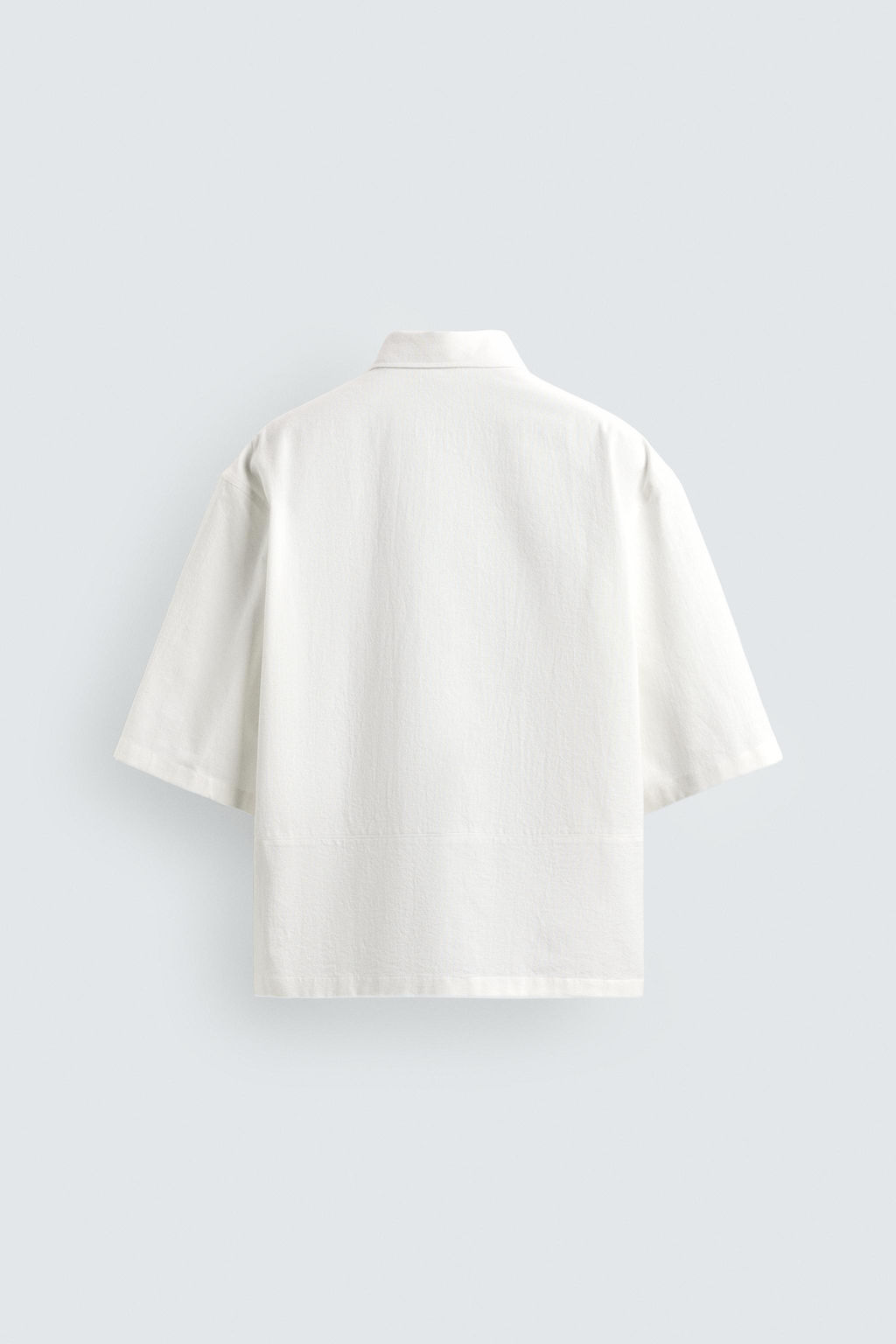 CAMISA RELAXED FIT ALGOD?N / Blanco - Zara фото 8