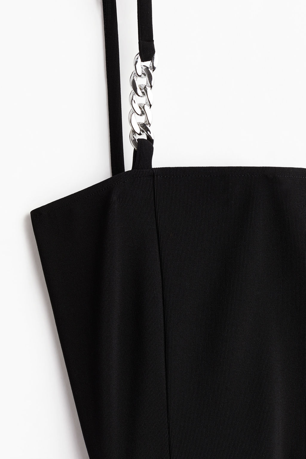 Top cropped de tirantes con cadena decorativa - H&m фото 2