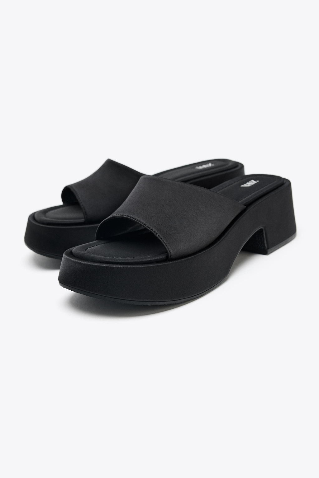 CHUNKY SATIN SANDALS - Zara фото 14