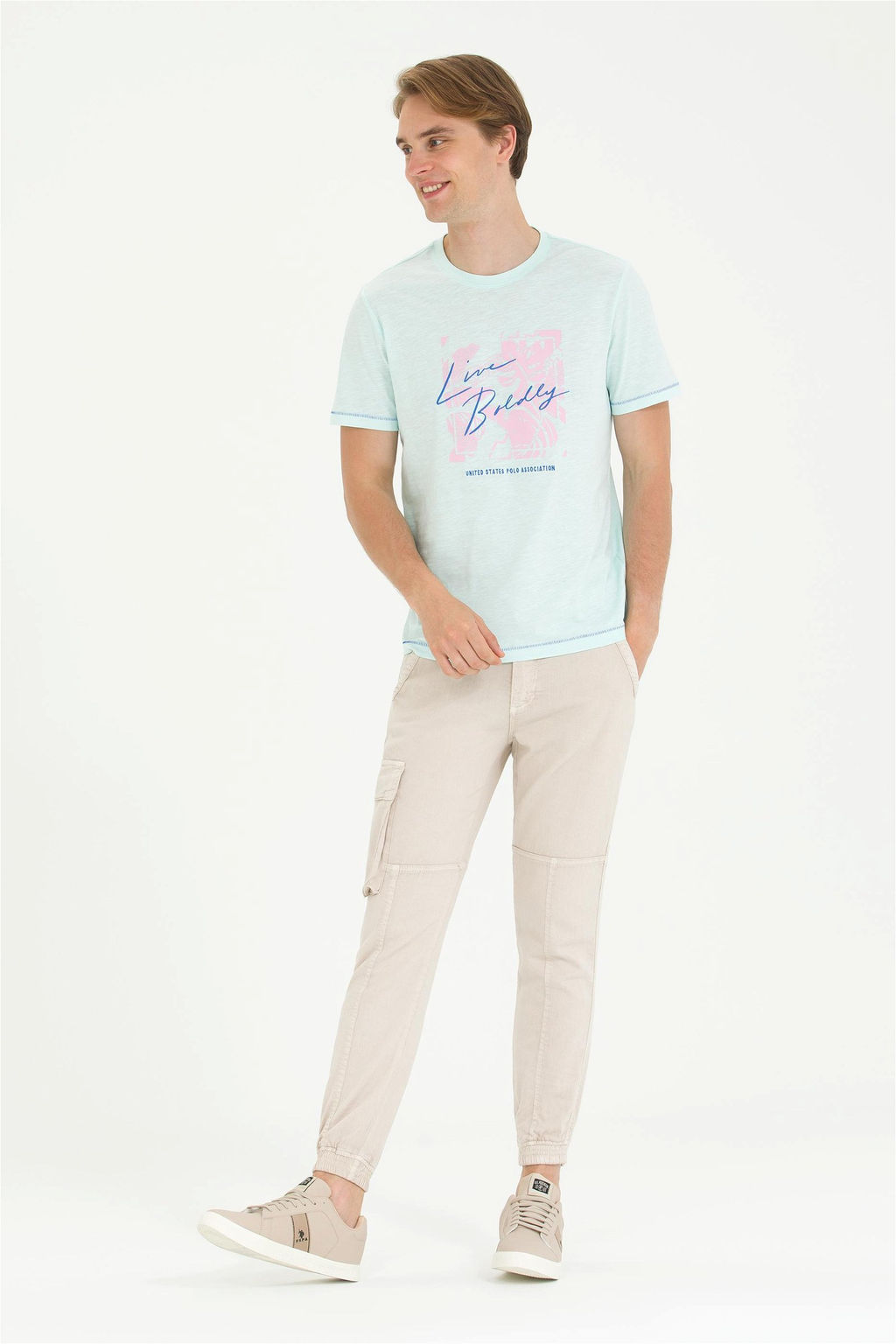 Мужские брюки из плотной ткани Stone - U.s. polo assn фото 8