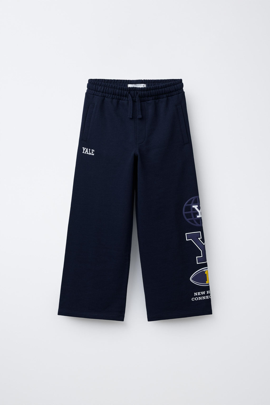 YALE UNIVERSITY WIDE-LEG PLUSH TROUSERS - Zara фото 5