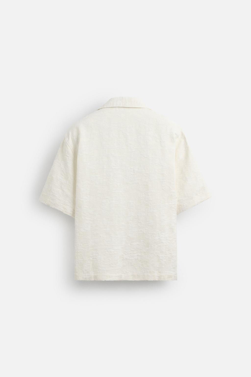 TEXTURED JACQUARD SHIRT - Zara фото 26