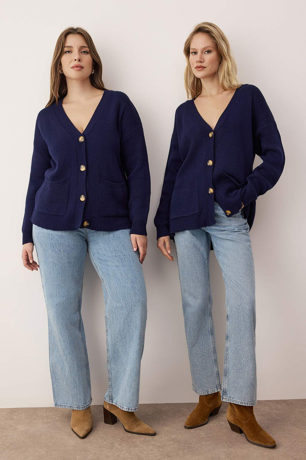 Lacivert Genis Kal?p Basic Triko H?rka TWOAW26HI00205 - Trendyolmilla фото 13