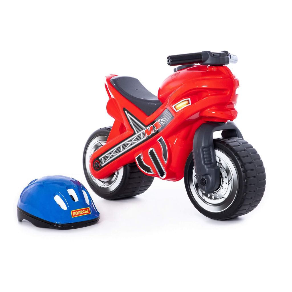 Каталка-мотоцикл МХ со шлемом - Полесье фото 6