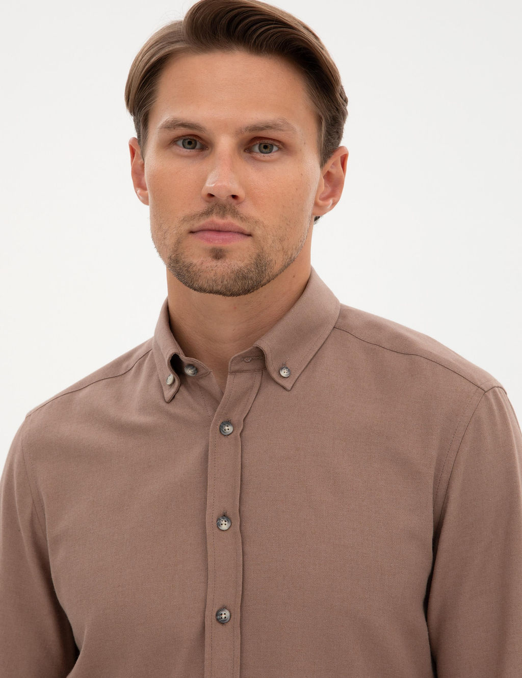 Vizon Slim Fit Uzun Kollu G_mlek - Pierre cardin фото 2