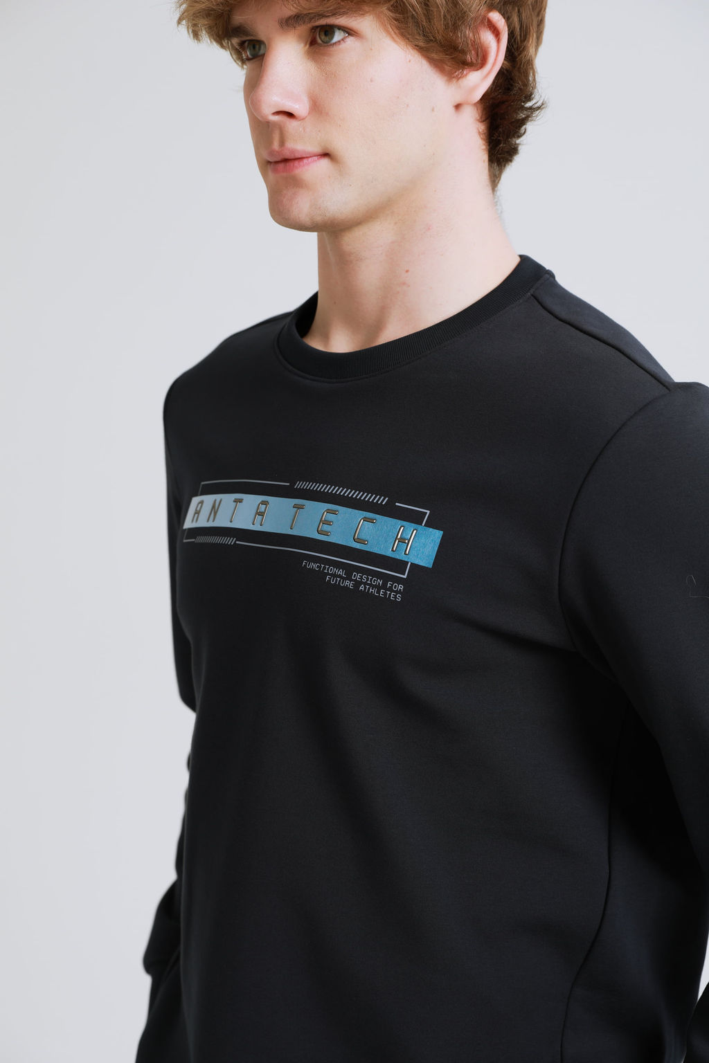 Свитшот с флисом Тёмно-синий - Anta фото 8