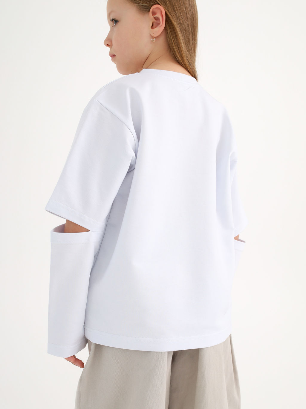 Брюки багги деним, нюд - Inzibe фото 13