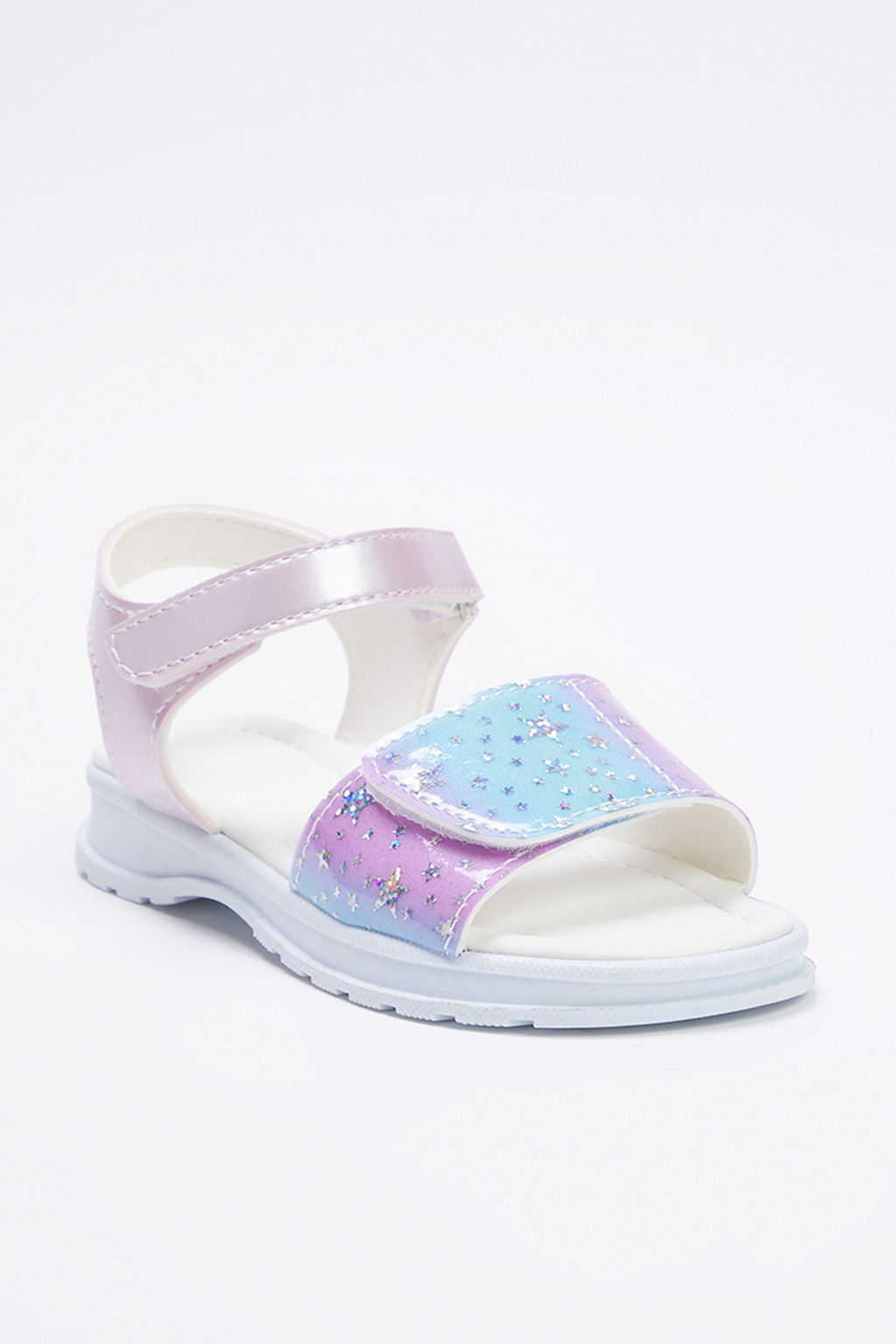 Trendyol Shoes Lila Parlak Y?ld?z Detayl? C?rt Bantl? Kucuk K?z Cocuk Kids Sandalet TAKSS25SD00027 - Trendyolmilla фото 2