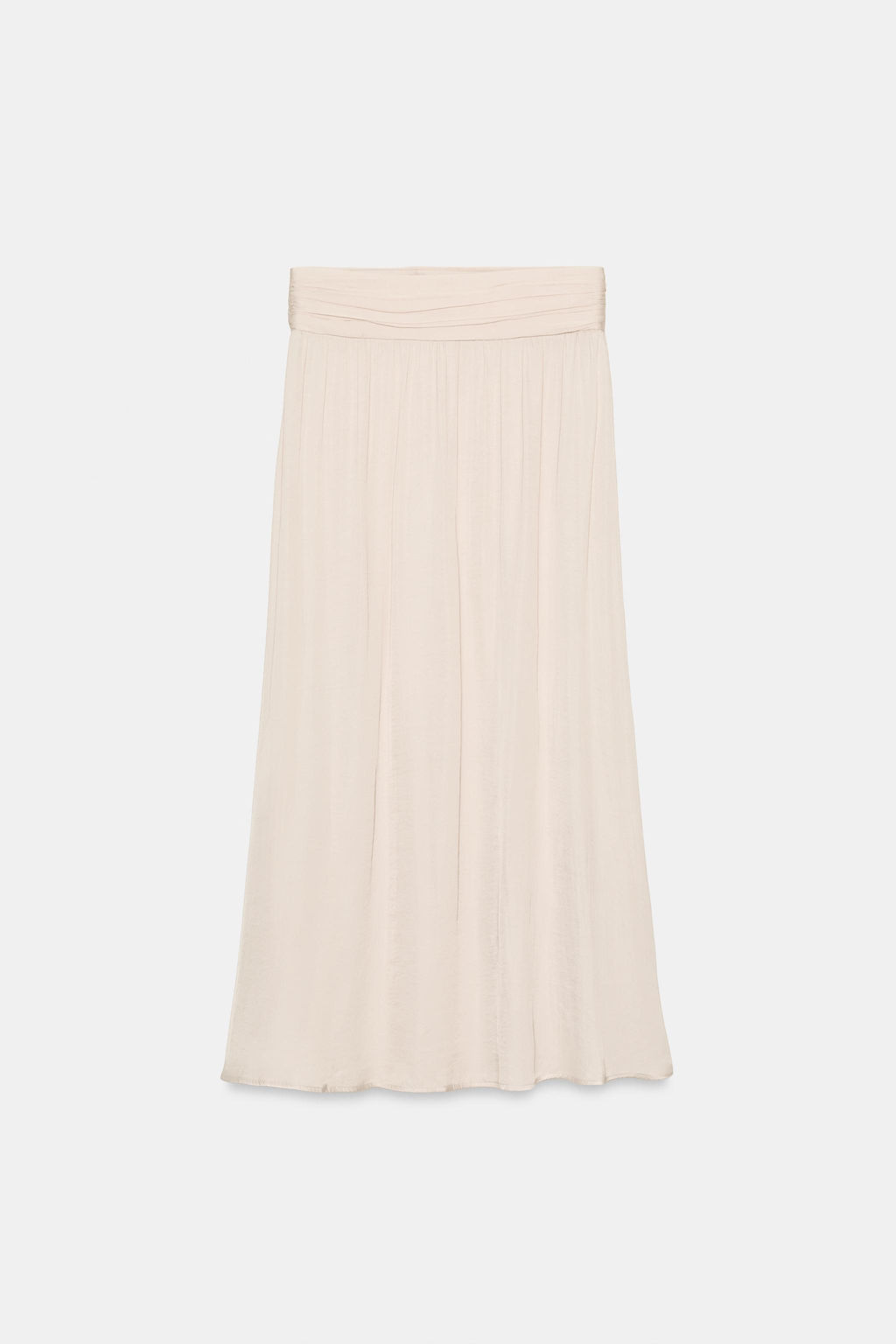 FALDA MIDI SATINADA / Beige - Zara фото 6