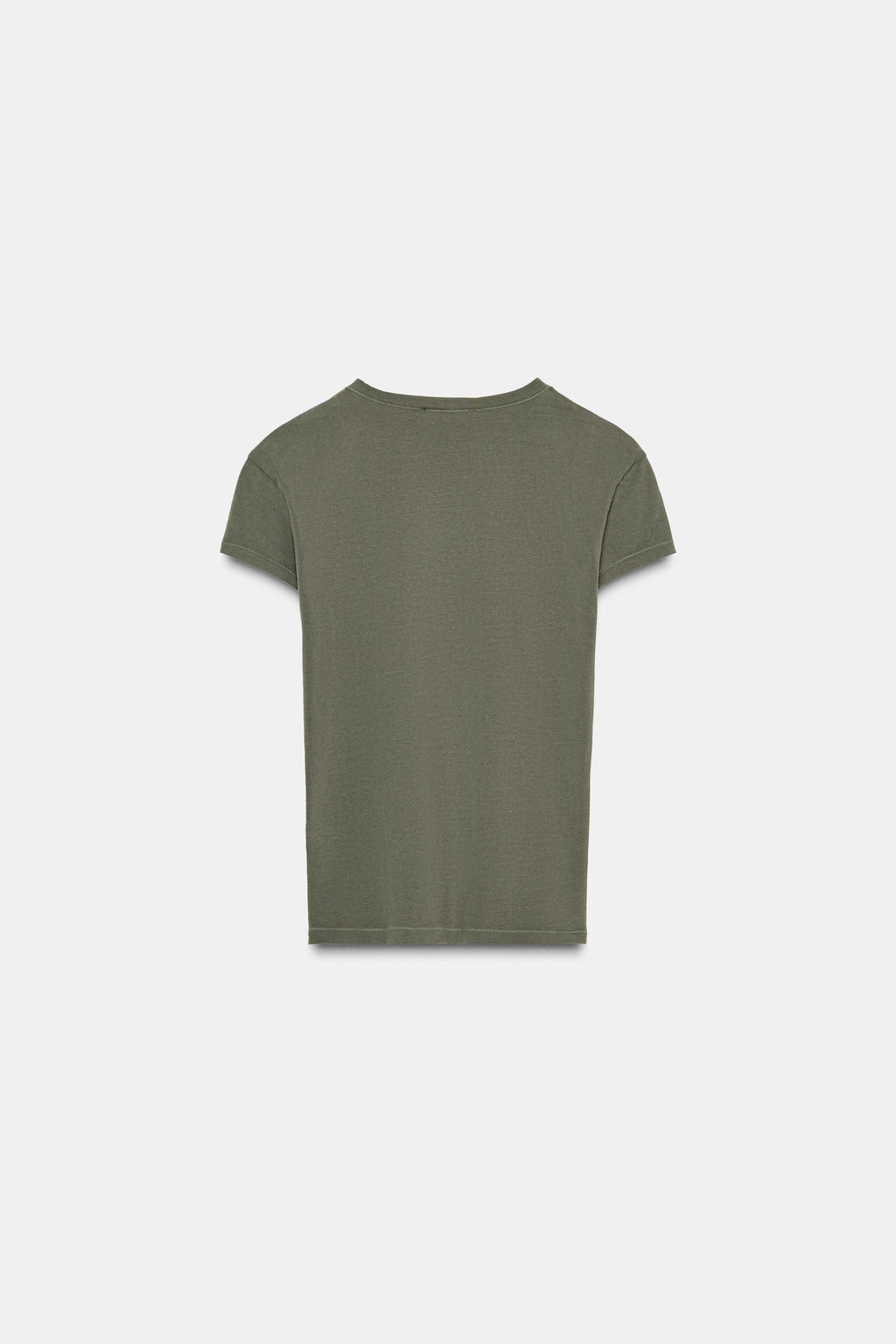 SLIM FIT SHORT SLEEVE T-SHIRT - Zara фото 7
