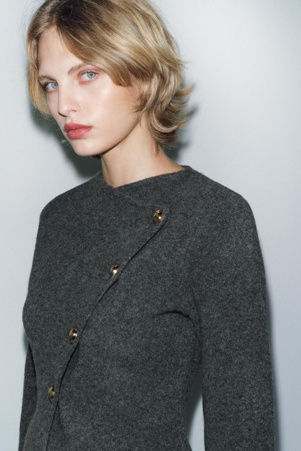 PLAIN KNIT CARDIGAN - Zara фото 4