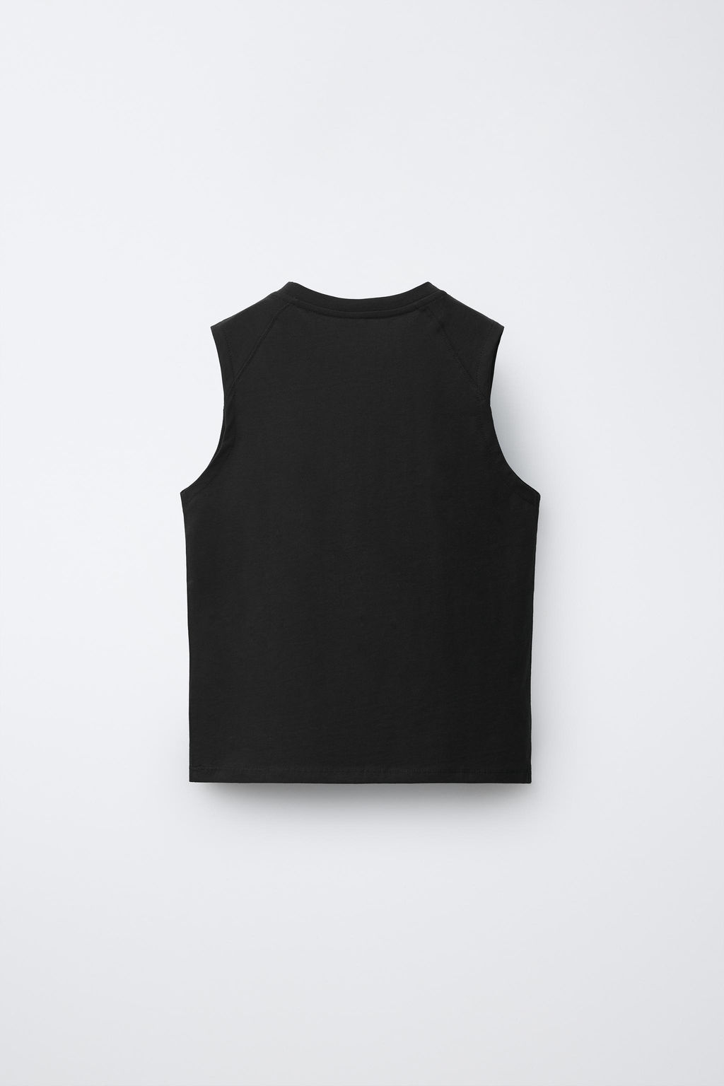 CAMISETA LISA MANGA SISA / Negro - Zara фото 2