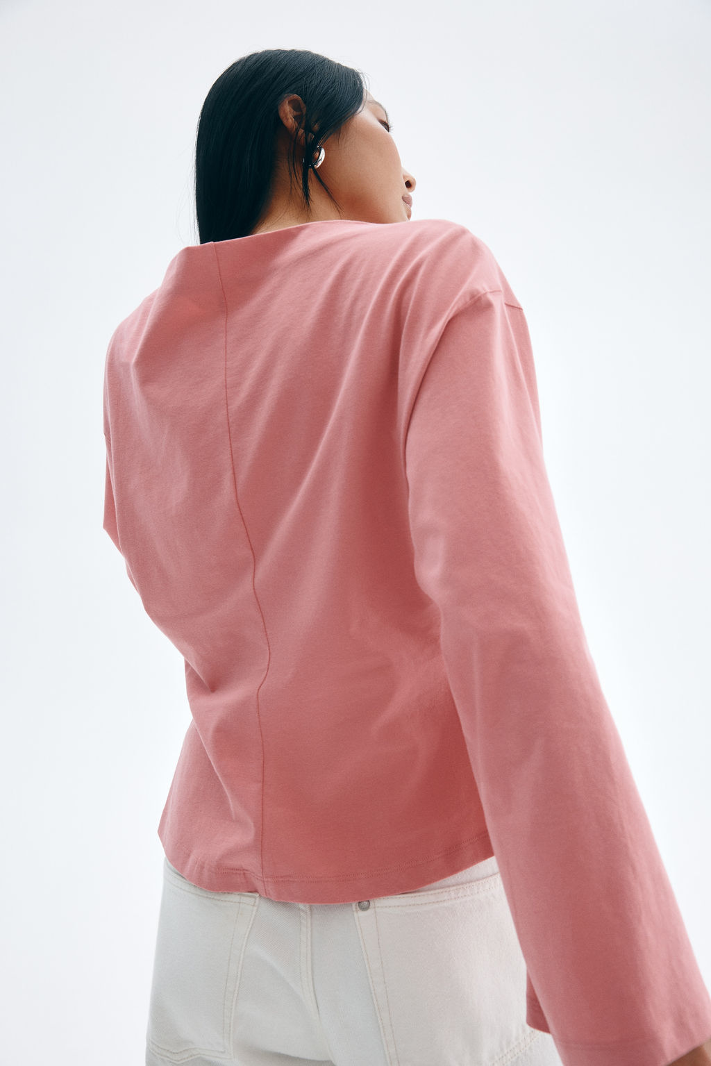 Top de algod?n con escote barco - H&m фото 3