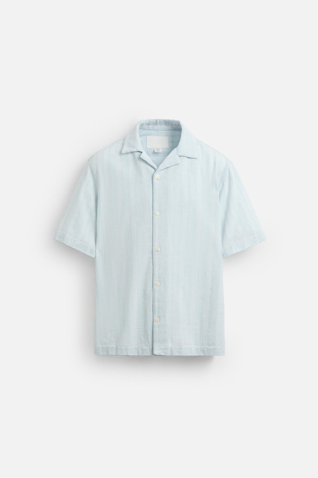 TEXTURED DENIM SHIRT - Zara фото 31