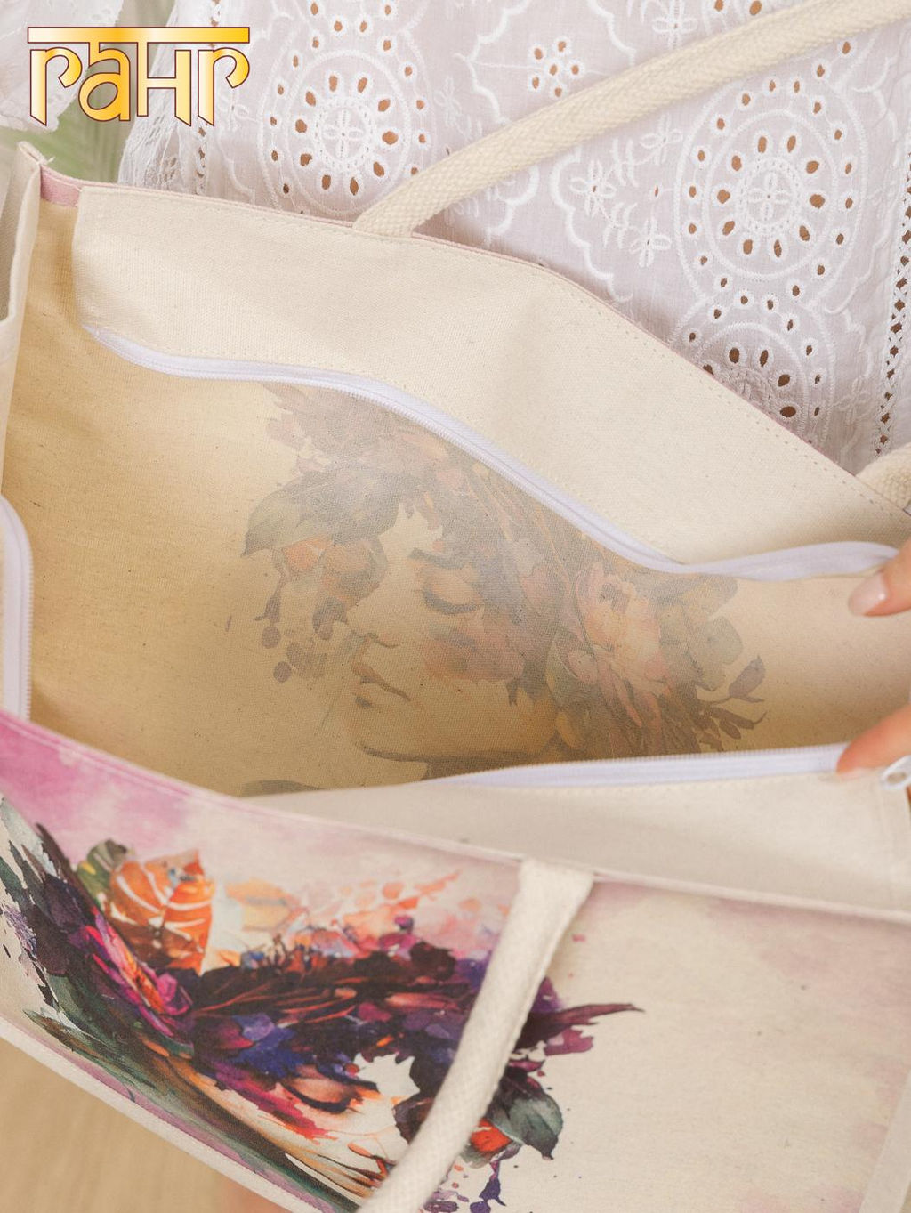 Сумка (хлопок) ламинированная 45х15х35см №3001/1 - Ганг фото 9