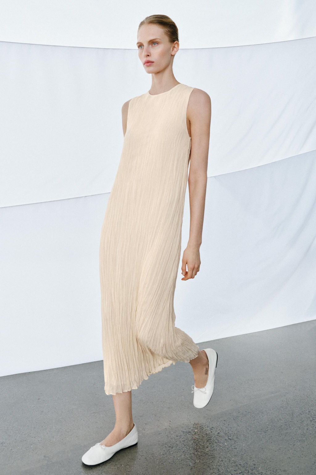 ZW COLLECTION COMBINED DRESS WITH DETACHABLE OVERLAY - Zara фото 16