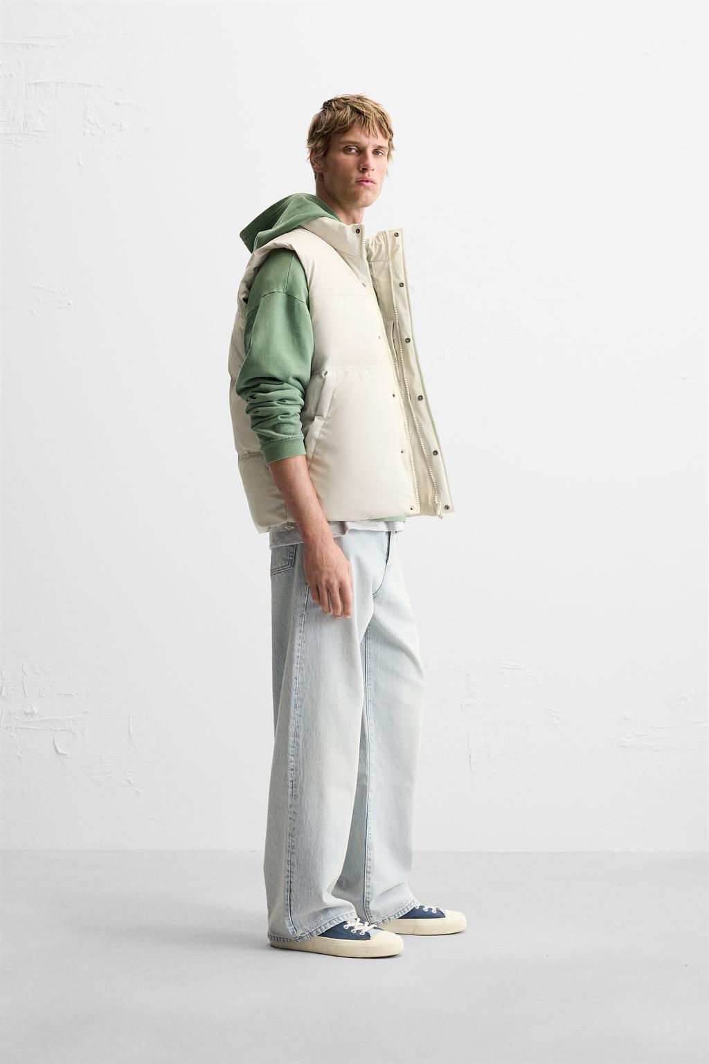 RUBBERISED PUFFER GILET - Zara фото 5