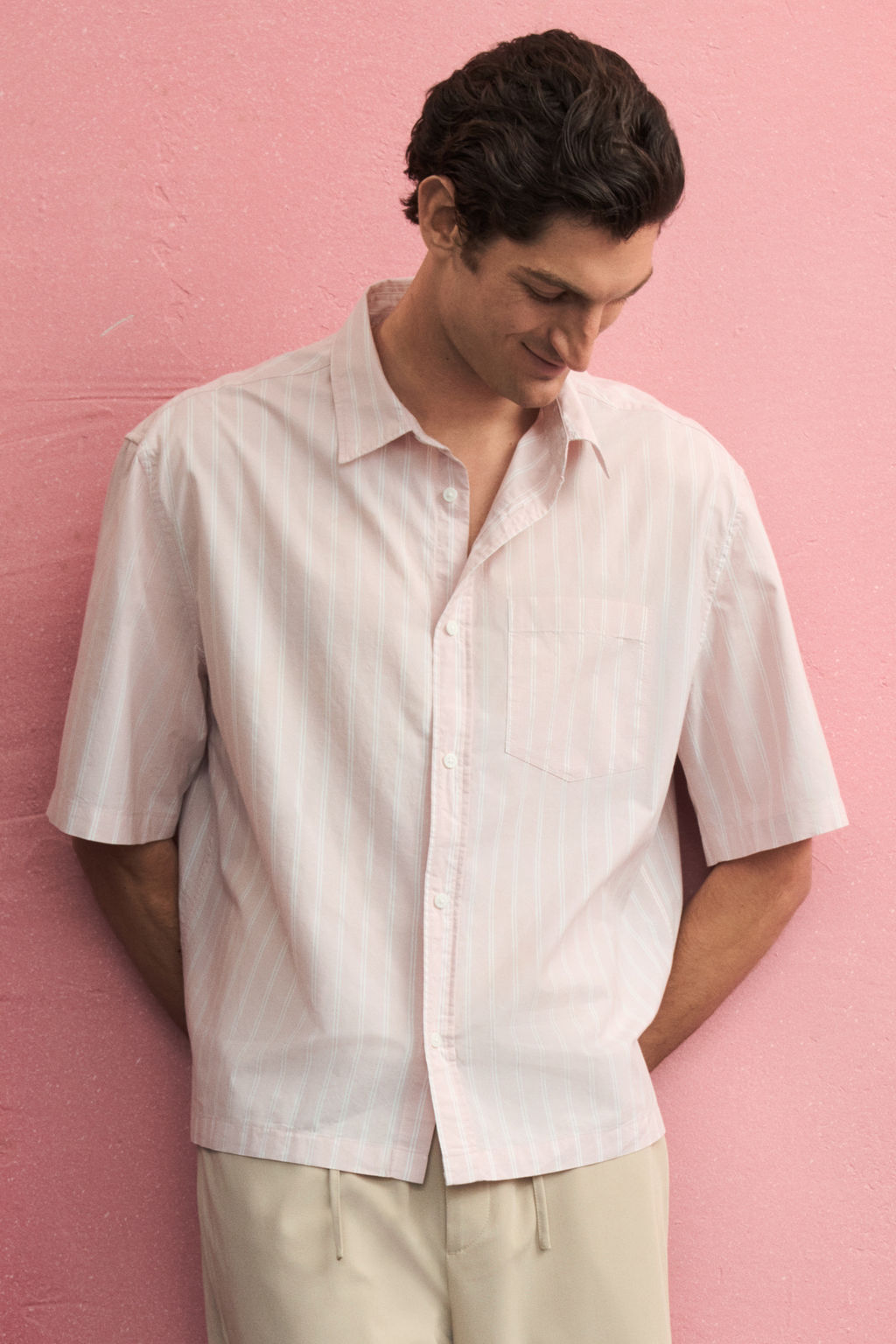 Camisa de popelina estilo boxy Regular Fit - H&m фото 3